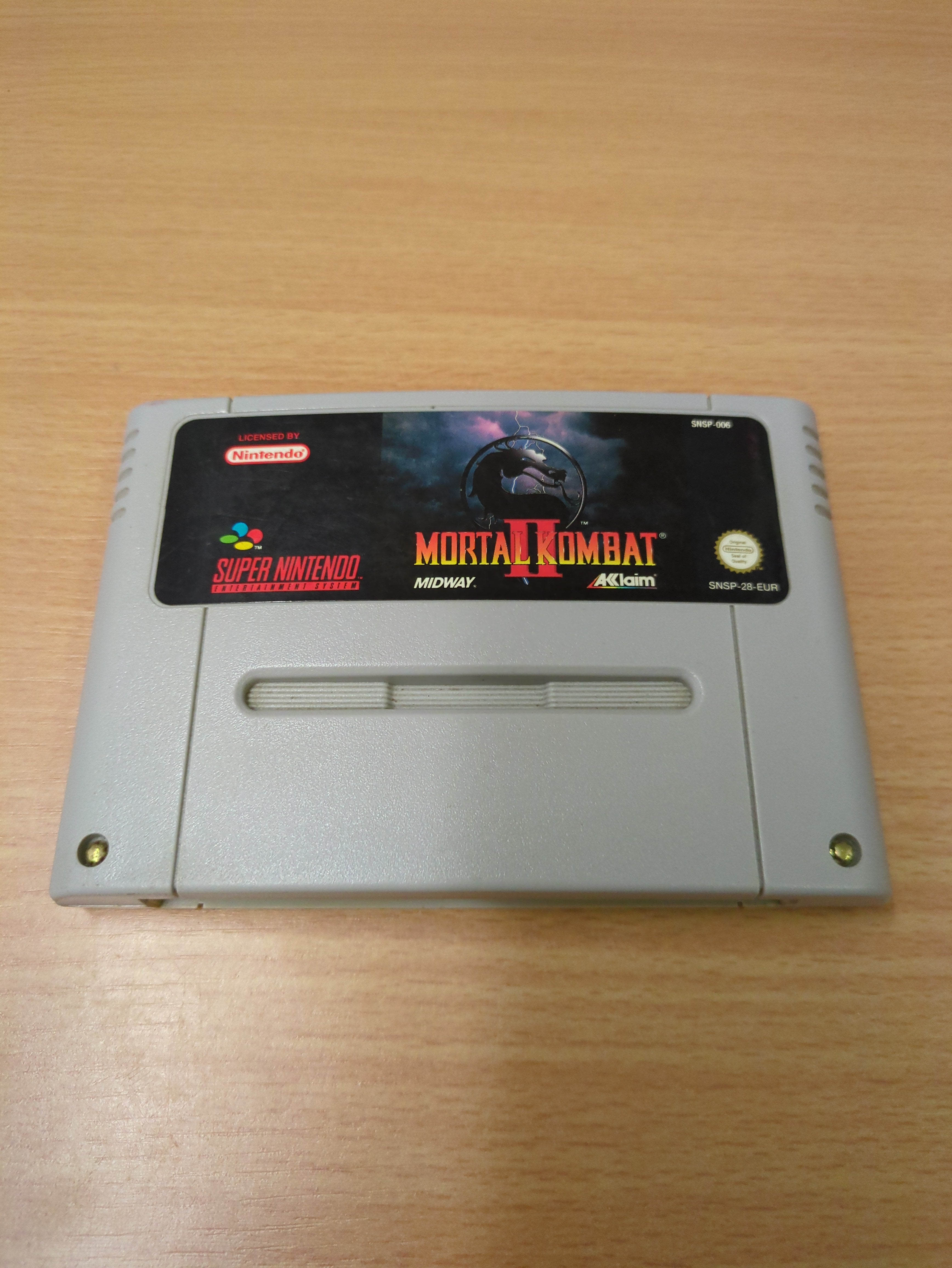 Mortal Kombat II Super Nintendo SNES game Cart Only Mortal Kombat II Super Nintendo SNES game Cart Only